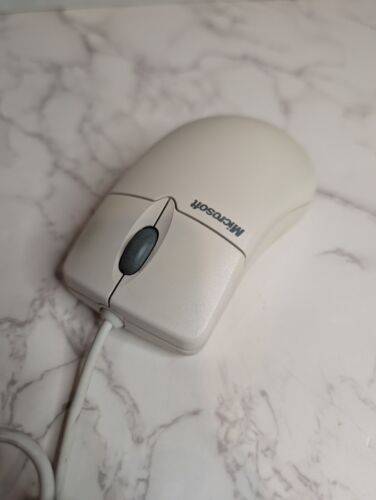 Vintage Microsoft IntelliMouse 1.1a Wheel Mouse USB & PS/2 X03-60998 - Picture 2 of 5