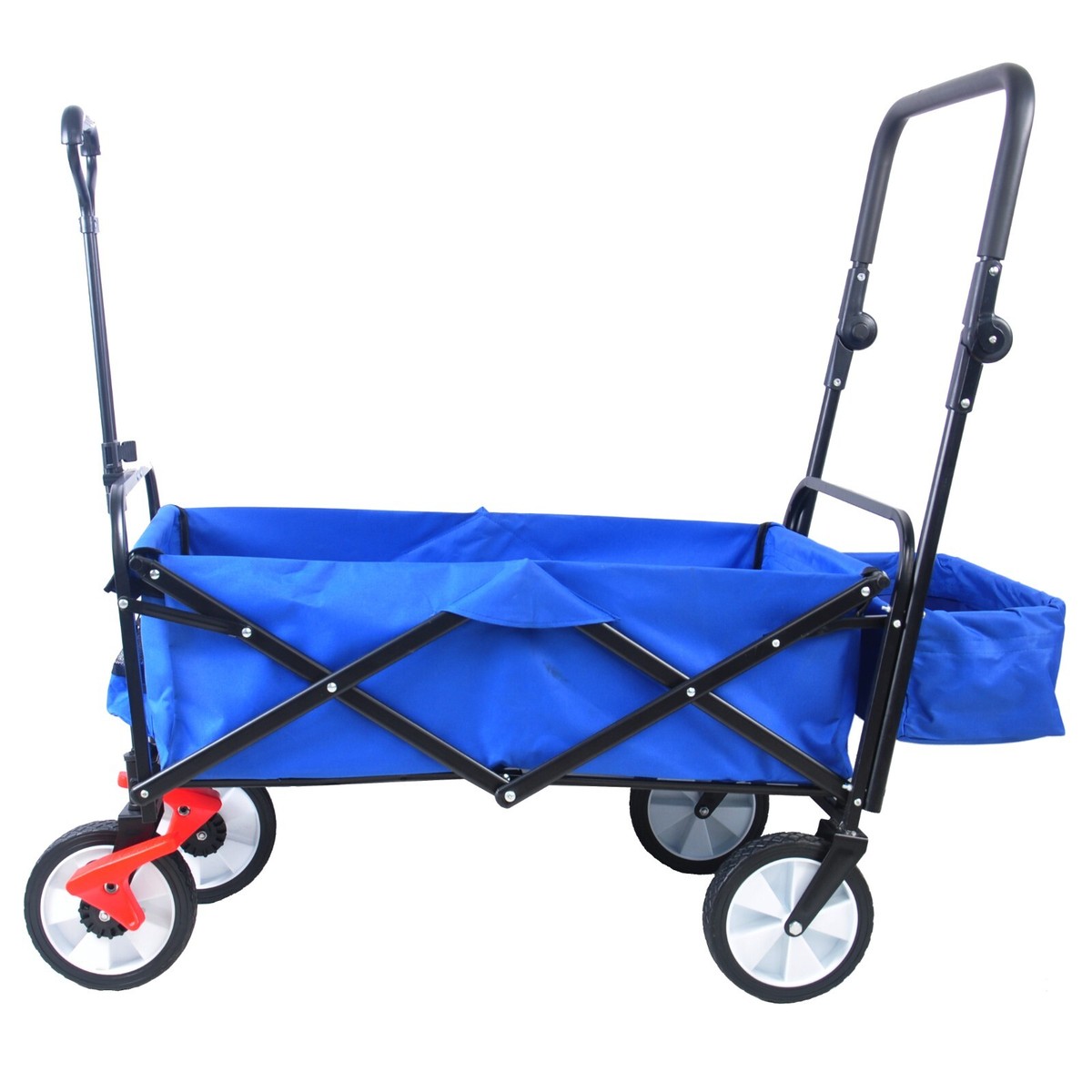 MoNiBloom Foldable All Terrain Beach Wagon Cart Garden Utility Camping With Collapsible Table Mnib1841