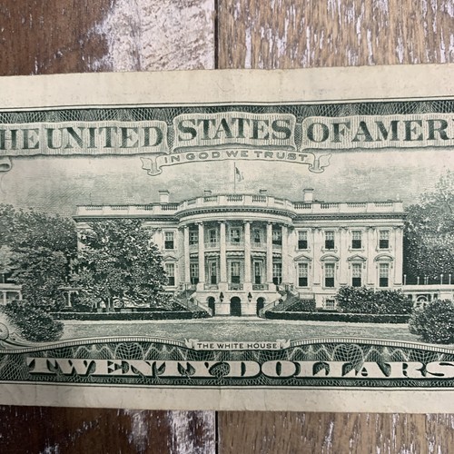 1995 $20 Twenty Dollar Bill Federal Reserve Note Vintage Off Center CutF46803641 - Picture 16 of 16