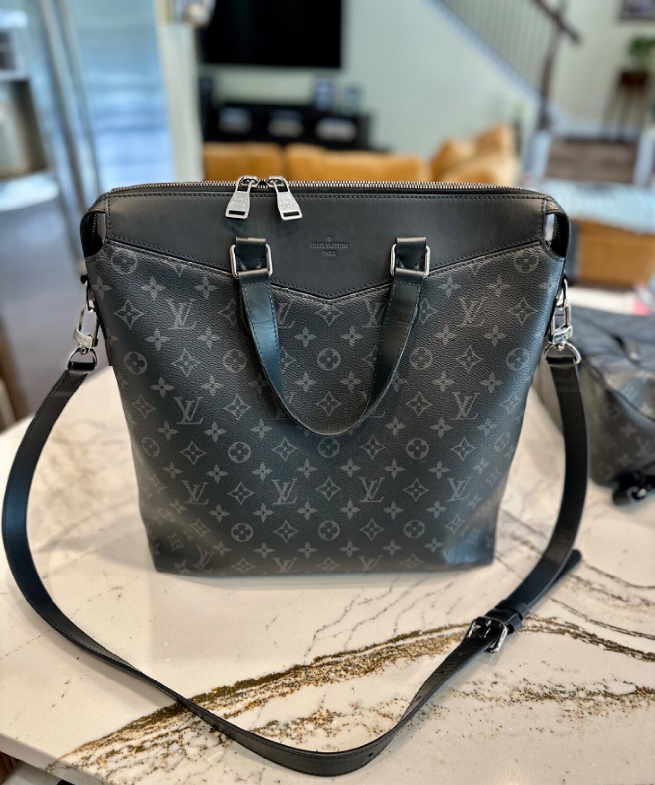 LOUIS VUITTON EXPLORER Monogram Eclipse BAG 2-WAY… - image 1