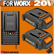 For WORX 20V MAX Extend Lithium Battery / Charger 20 Volt WA3520 WA3525 WA3575