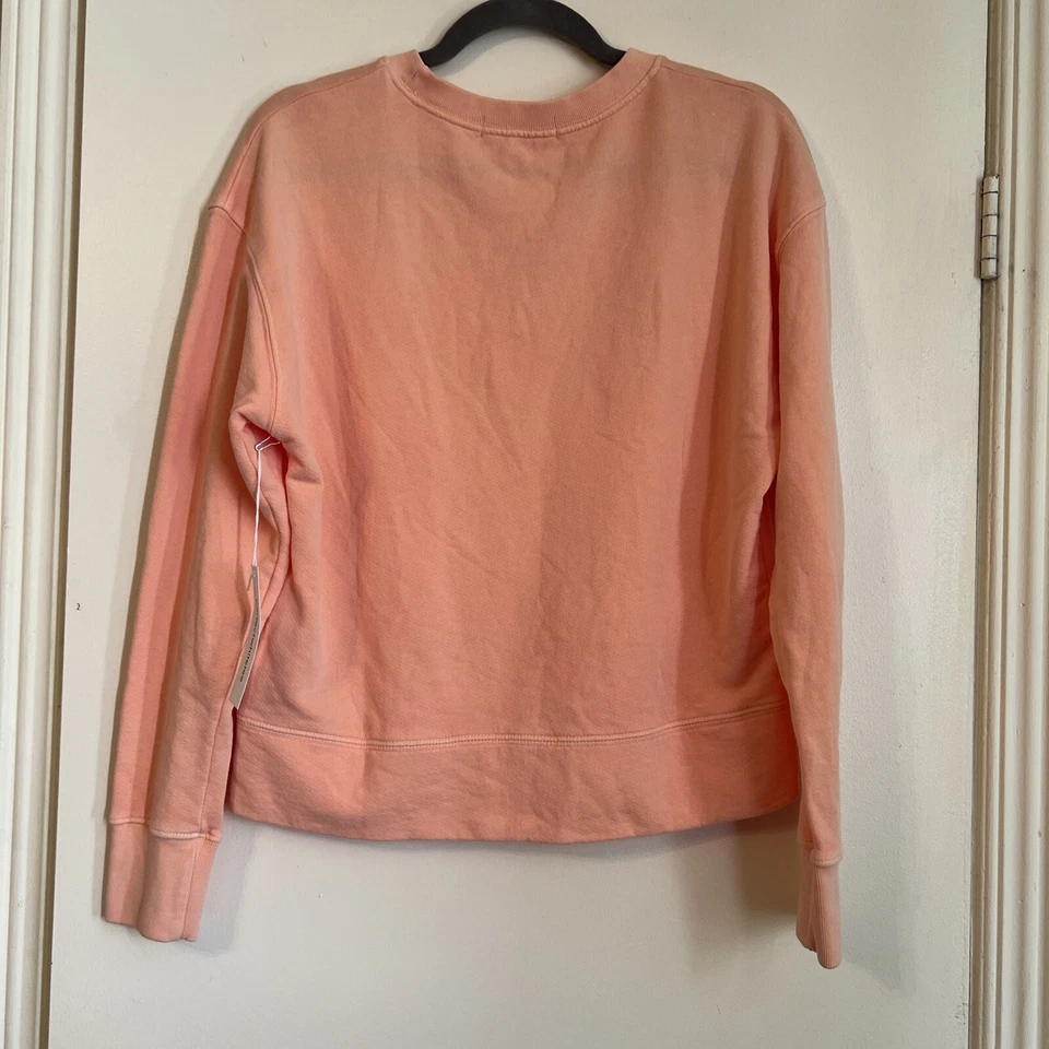 Идеальная белая футболка XS Tyler Sweatshir французский махровый пуловер персиковый💖Подарок💖США💖 - Изображение 2 из 4