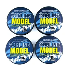 (4) Spools Sunline Model Fluorocarbon 10 Lb Line (400 Yds Per Spool) Brand New
