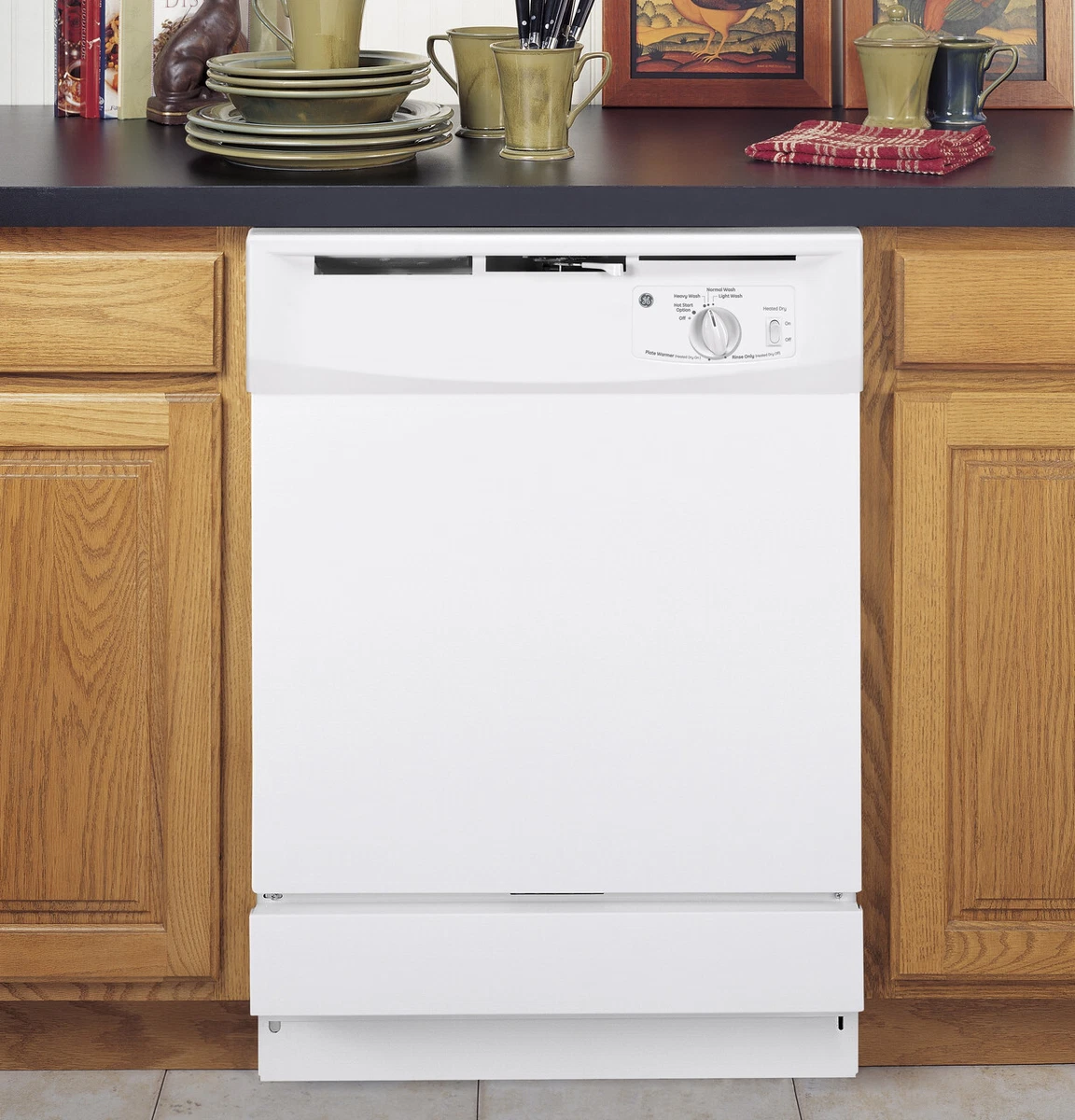 GE 24 Built-In Dishwasher Dishwasher GSD2100VWW - White