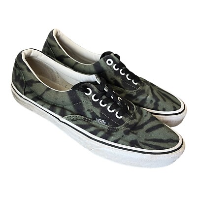 Vans Off The Wall Green Swirl Slip on Shoes Men display picture 2