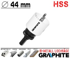 HSS Bi-Metall Lochsäge Ø 44 mm Metall Bohrkrone Dosen Fräser Loch Bohrer -PROFI-