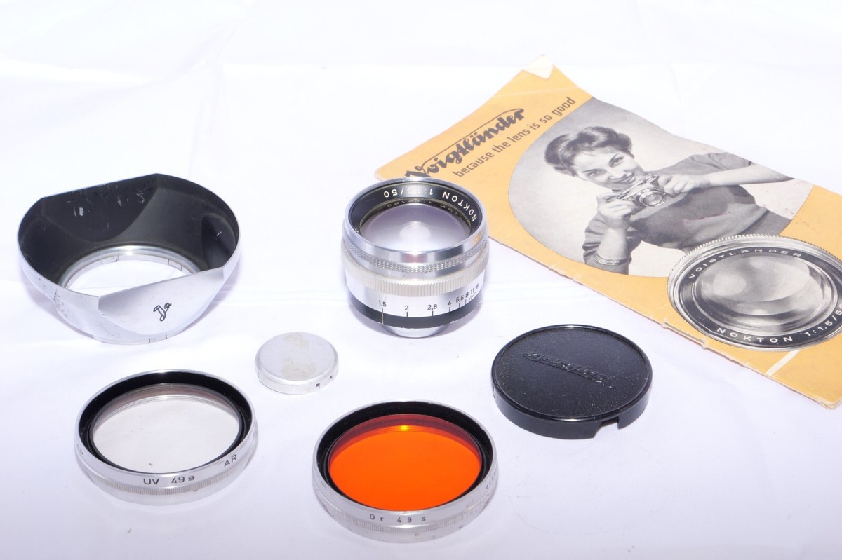 Voigtlander Prominent Nokton 50mm f1.5 FAST lens. (2) orig Voigtlander Prominent Nokton 50mm f1.5 FAST lens. (2) orig