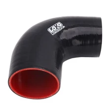 Silicone Hose 2" To 2.5" Inch 90° Degree Reducer  51mm - 63mm Pipe Coupler Black