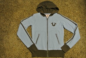 true religion blue sweater