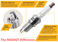 4pcs MODIGT Platinum SparkPlugs PFR7S8EG For AUDI A3 A4 A5 A6 Q3 Q5 R8 RS4 S3 TT