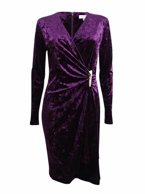 calvin klein purple dress
