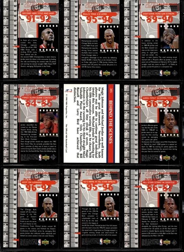 迈克尔·乔丹,NBA,9 张卡批量名人堂,免运费芝加哥公牛队 75 美分 A 卡 - 第 21 张/共 29 张