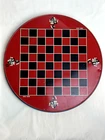 Vintage Chinese Checkers Double Sided Ohio Art Co. Tin Metal Game Board