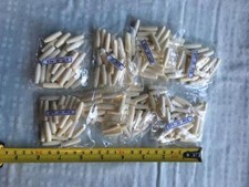 Genuine White Hairpipe Bone: 4 sizes 100 pcs Hair Pipe Choker Beads