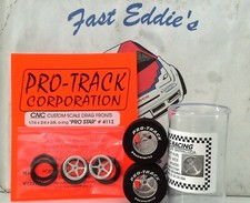 Pro-Track Pro Star Drag Tire Set in Silver 1 1/16 x .435 with Fronts