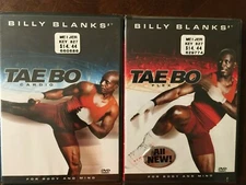 Lot of 2 Sealed Billy Blank Tae Bo DVDs FLEX and CARDO New sealed