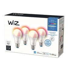 LED Smart Wi-Fi Connected 60-Watt A19 Color & Tunable Light Bulb ALEXA, 4-Pack