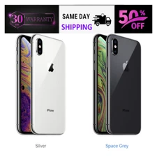 Apple iPhone XS 64GB 256GB Space Gray, Silver Unlocked & T-Mobile, AT&T, Verizo