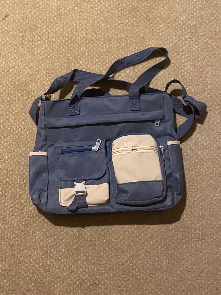 Navy blue top shoulder bag