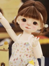 1/6 BJD Doll Cute Girl Resin Ball Jointed Resin Body w/ Eyes Face Makeup DIY Toy