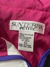 Vintage 90s Sunterra Windbreaker Jacket and Pants Multicolor Size PL Full-Zip