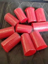 Lot of 10  RED Latch Hook Rug Yarn Packs   2 1/2" Length USA STOCK