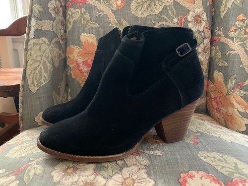 splendid black suede booties
