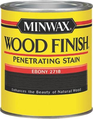 NEW MINWAX 22718 EBONY INTERIOR OIL BASED WOOD FINISH STAIN 7996069