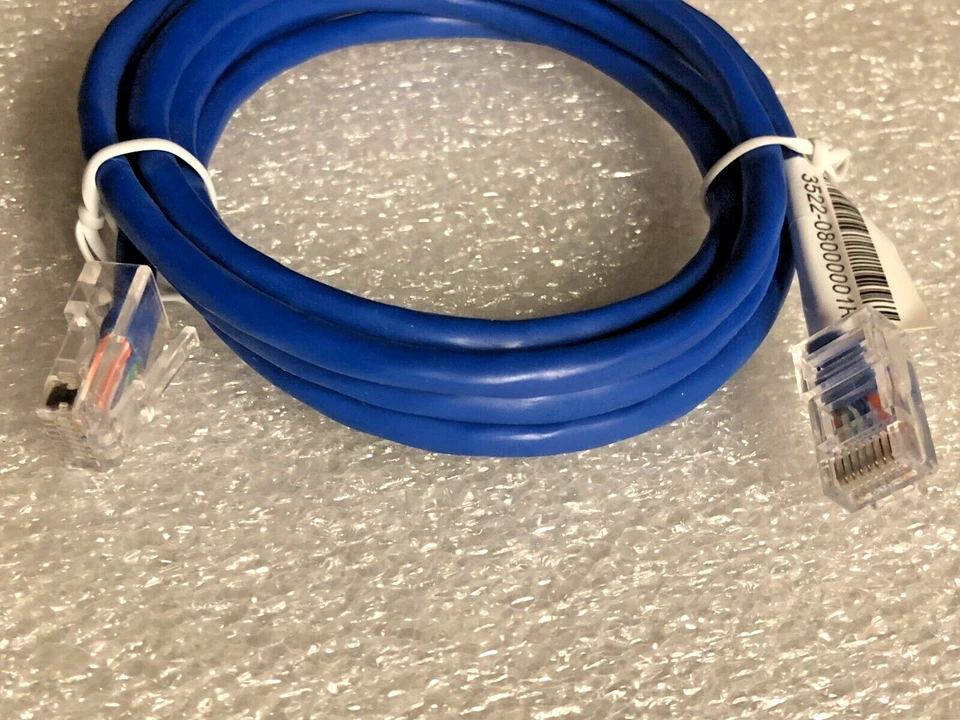 BRAND NEW ETHERNET CABLE 3522-08000001R 4.5 FOOT BLUE CAT5E - Image 2 of 2