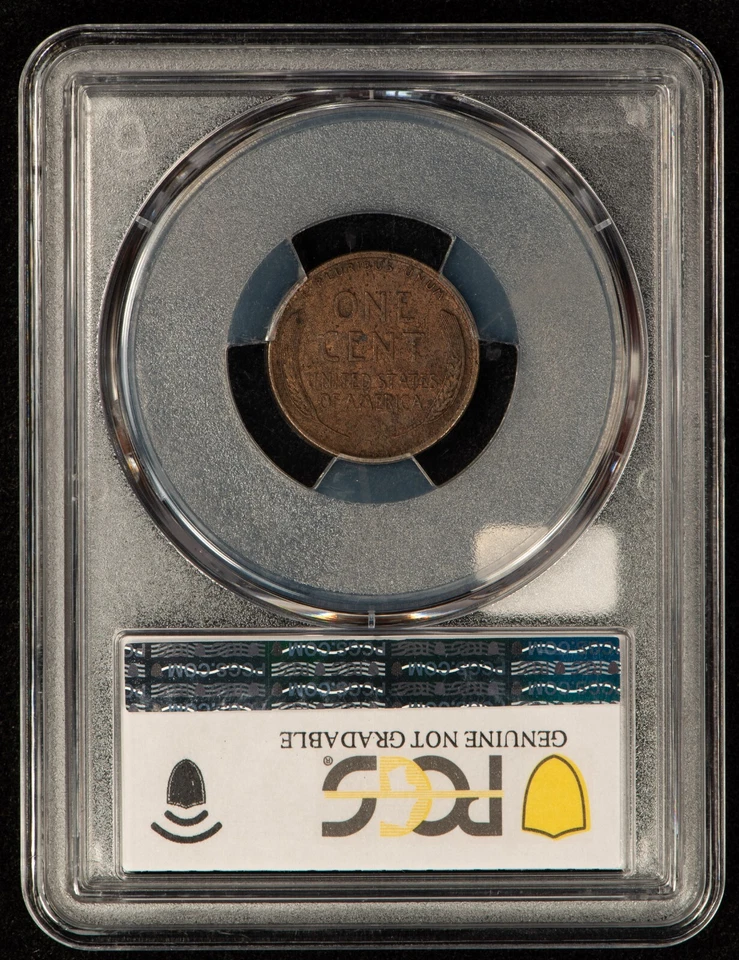 1922 No D 1c Lincoln Wheat Cent Die Pair 2 Strong Reverse - PCGS XF Dets - B4415 - Image 3 of 4