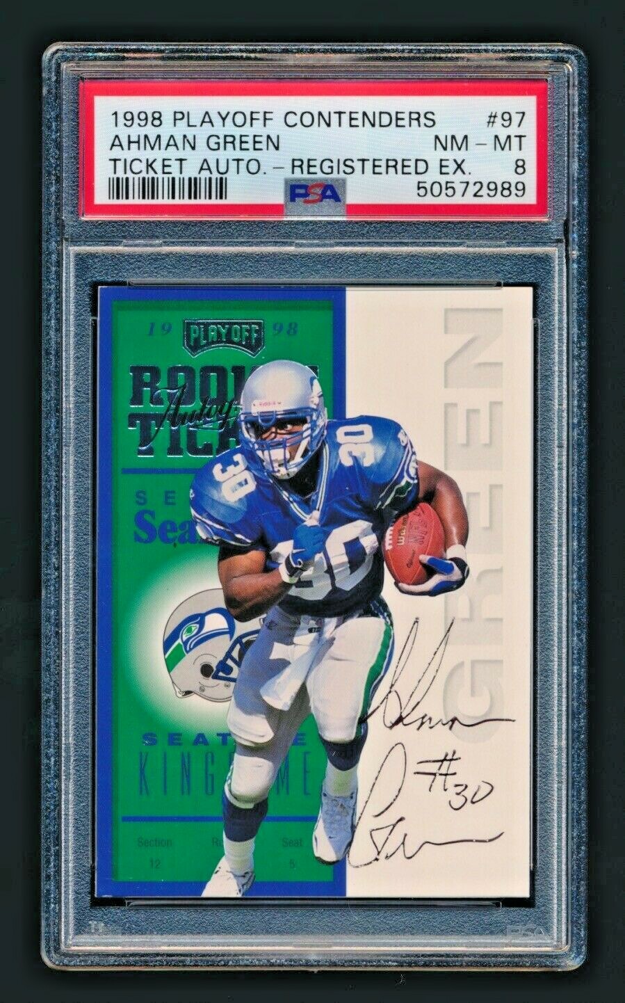 Ahman Green Playoff Contenders Ticket #97 Autographed-Registered Exchange