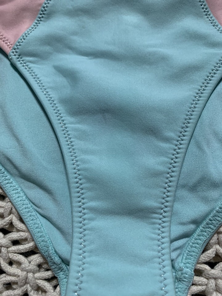 Colorblock Swim suit NWT Bikini 03L29LMNT Wear Mint Size 8 Set