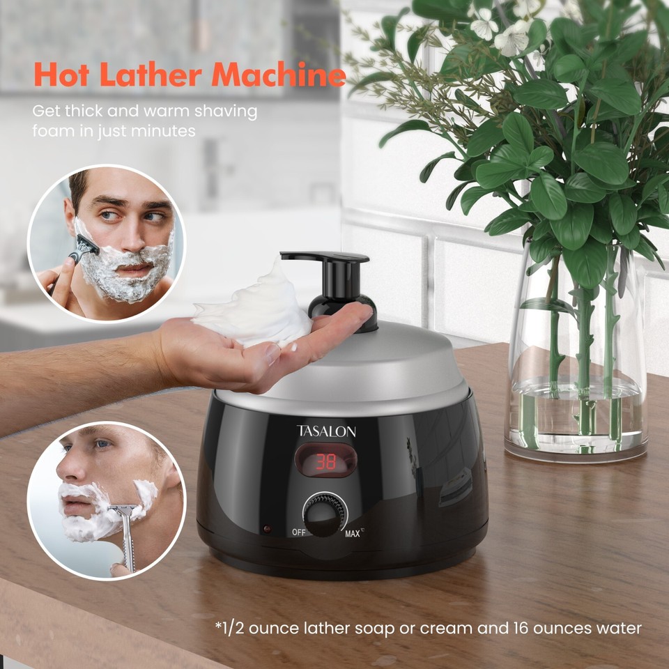 TASALON Professional Hot Lather Machine for Shaving 750ml Large