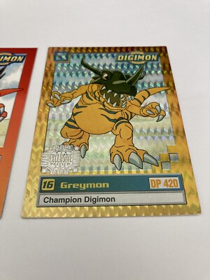 Greymon #16 HOLO Digimon Card 1999 First Edition DP420 Very Rare