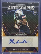 2024 Prizm Draft Picks Michael Wiley Black Gold Prizm Auto RC 1/5 DPA-MWY Rookie