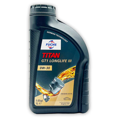 1 L Fuchs Titan GT1 Longlife III 0W-30 | VW 504 00/507 00 | PORSCHE C30