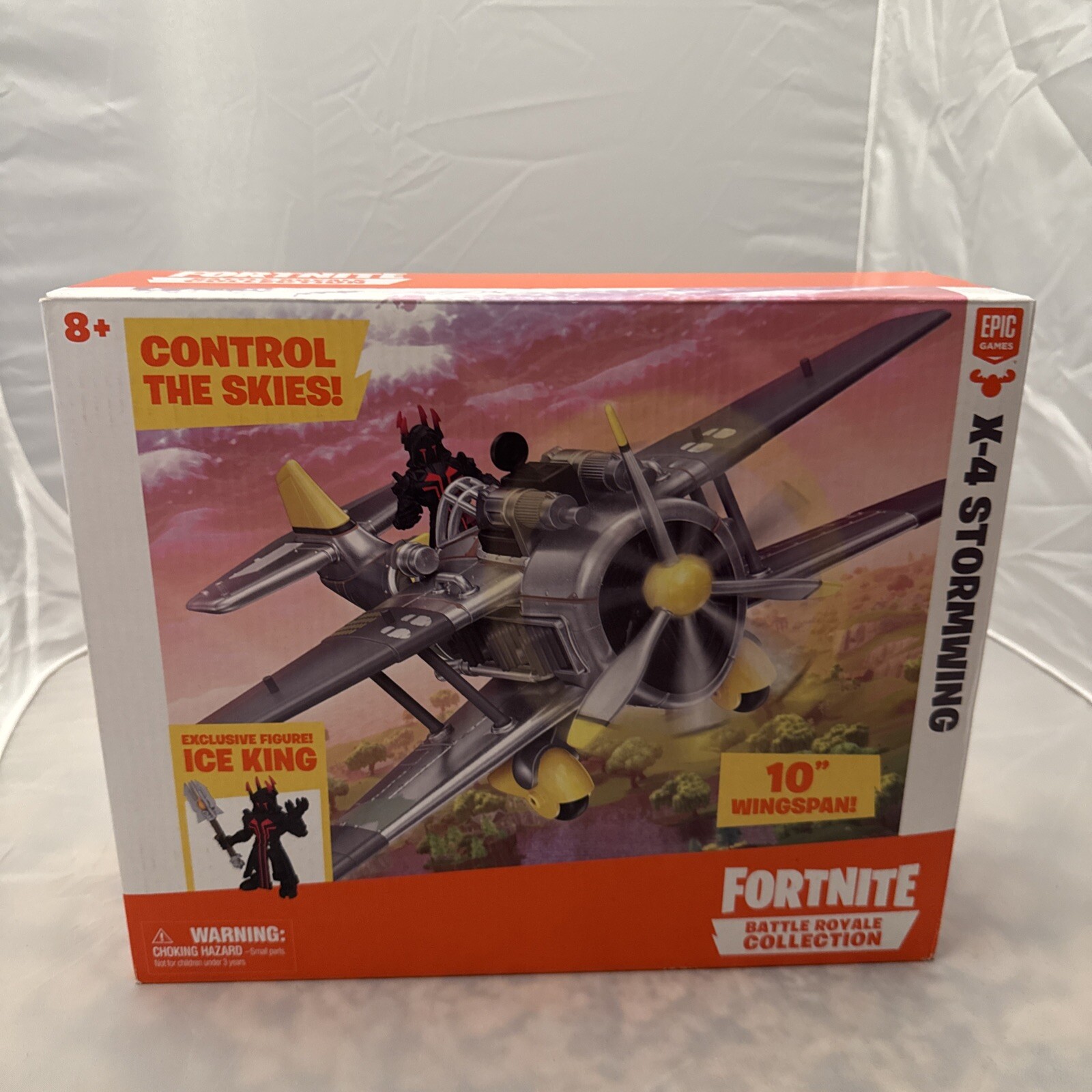 Fortnite X-4 Stormwing Airplane and Ice King Action Figure New