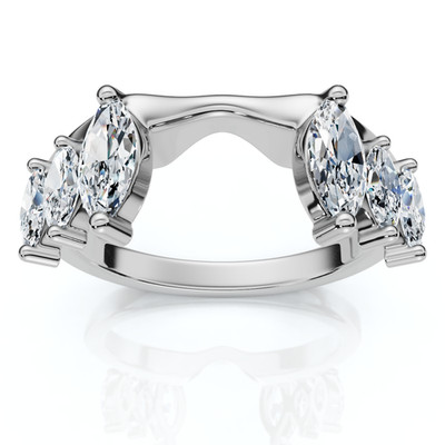 5/8ct Marquise Diamond Guard Ring Enhancer 14K GoldLab Grown