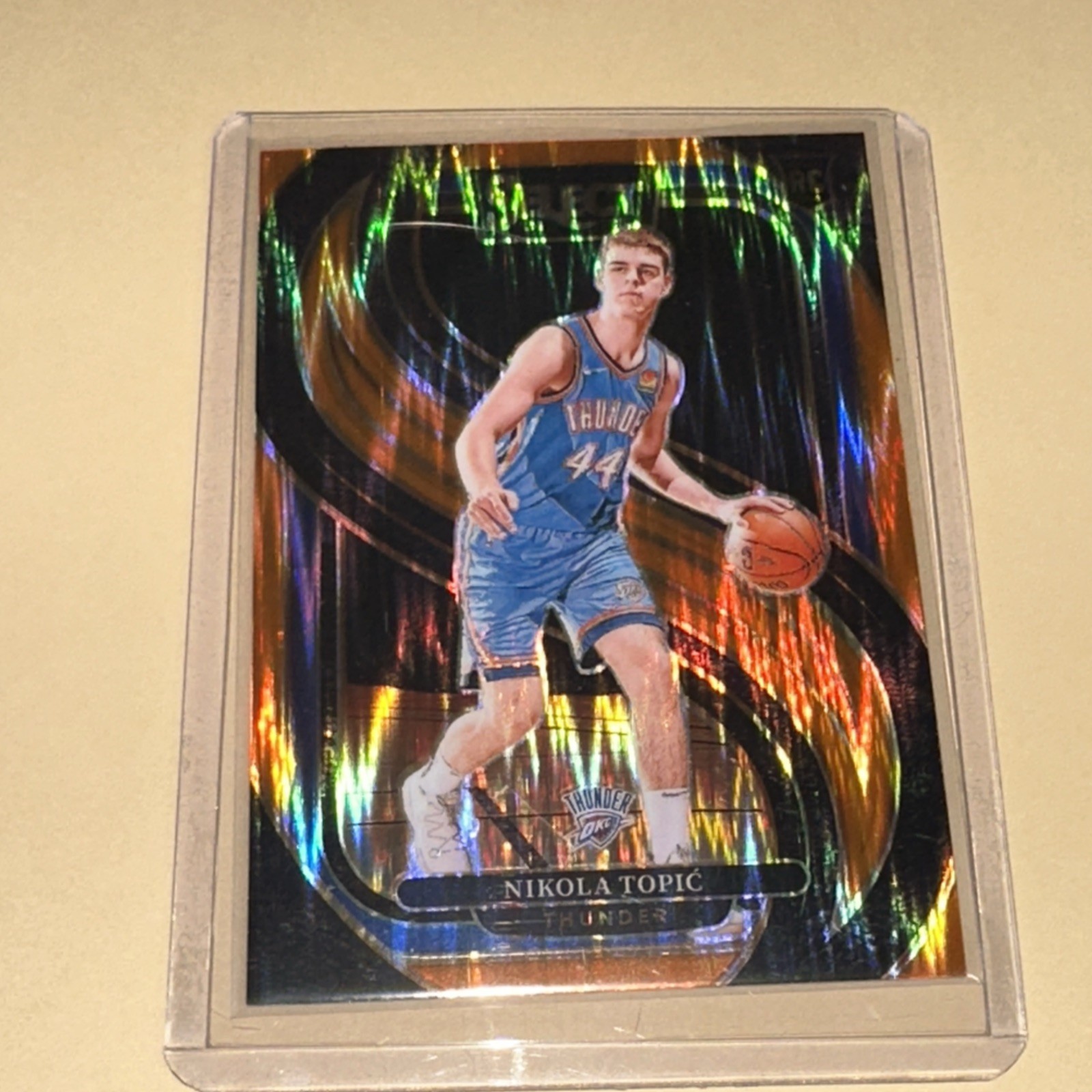 2024-25 Panini Select - Premier Level Nikola Topic #171 Orange Flash Prizm (RC)
