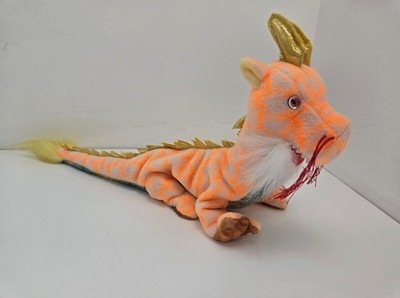 Ty Beanie Baby  Loong  the Orange Dragon - Asia-Pacific Exclusive! (12 inch)