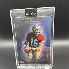 Wild Card Matte Metal Joe Montana Serial #2/3 Metal Football 49ers MM250BDa4-JM