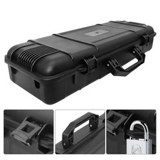 6 Sizes Black Hard Shell PP Toolbox Shockproof Portable Tool Storage Case