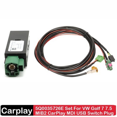 For VW Golf MK7 Install CarPlay Media MDI USB AMI Socket Cable Set 5Q0035726E