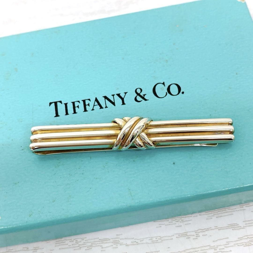 Tiffany & Co. Tie Clip/Tie Bar Silver 925 High Quality with Box