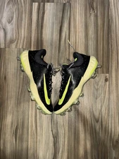 Nike Alpha Huarache Elite 4 Low MCS Baseball Black Lime FV6096-001 Men's Size 10