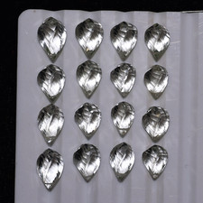 Energy Amplifiers~ 16 PC Natural Himalyan Quartz 10mm-12mm Spiral Cut Gemstones