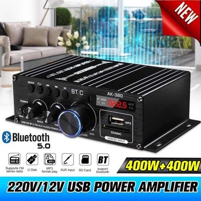 HIFI BLUETOOTH VERSTäRKER VOLLVERSTäRKER DIGITAL AUDIO STEREO AMPLIFIER FM USB