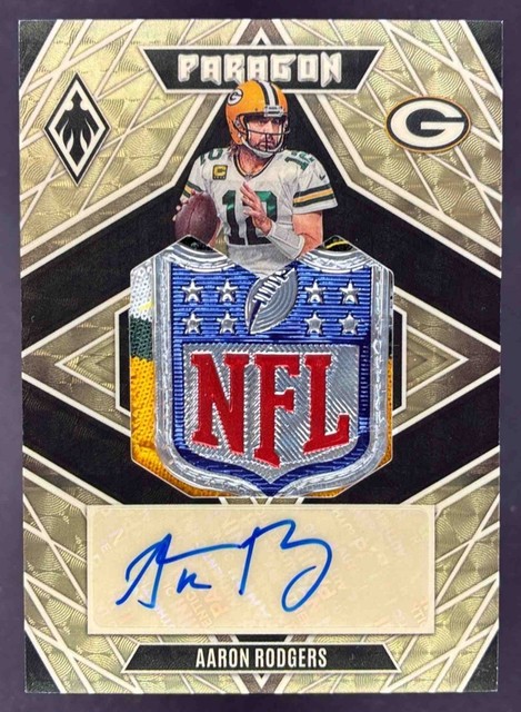 2022 Panini Phoenix Aaron Rodgers Paragon Patch Auto NFL Shield Super Prime #1/1