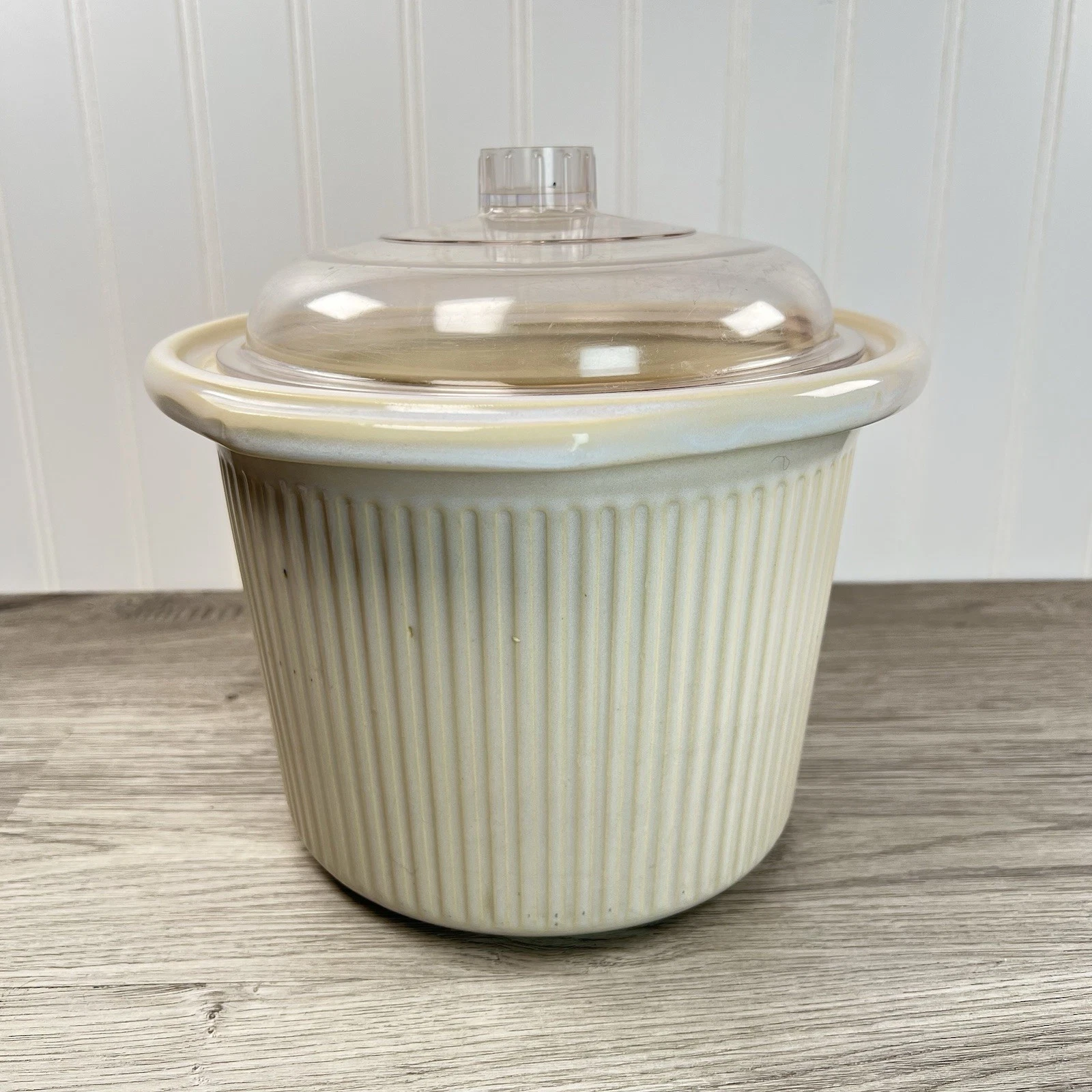 Rival Crockpot 3150 CERAMIC INSERT with Lid Pot 3.5 qt Cream Beige Slow Cooker