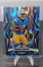 2025 Panini Phoenix #192 Omarion Hampton RC Silver Lava Los Angeles Chargers